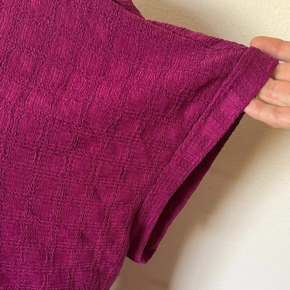 Maurices Magenta Oversized Top, 2X-3X